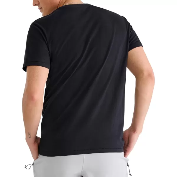 AEROPOSTALE Mens 1987 Box Logo Short Sleeve TeeDark Black