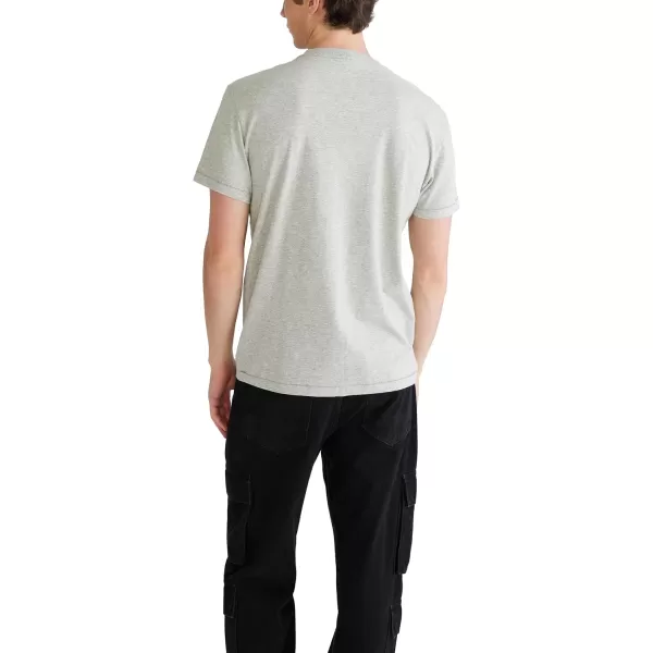 AEROPOSTALE Mens 1987 Box Logo Short Sleeve TeeLight Heather Grey