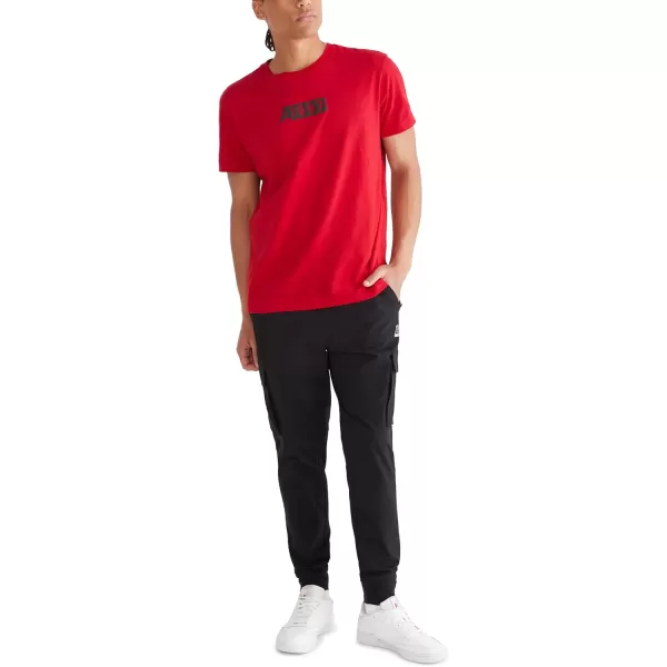 AEROPOSTALE Mens 1987 Box Logo Short Sleeve TeeModel Red
