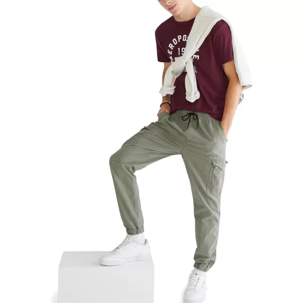 AEROPOSTALE Mens Aero Cargo Jogger PantDusty Olive