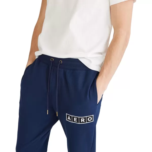 AEROPOSTALE Mens Aero Logo Fleece Jogger PantCadet Navy