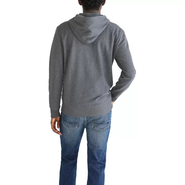 AEROPOSTALE Mens Aero Logo Full Zip HoodieCircleCharcoal Heather Grey