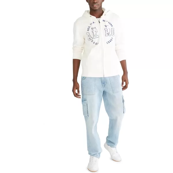 AEROPOSTALE Mens Aero Logo Full Zip HoodieCircleCream