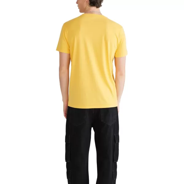 AEROPOSTALE Mens Arch Logo Short Sleeve TeeAmber Yellow