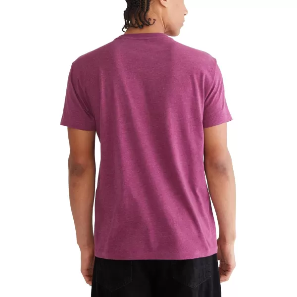 AEROPOSTALE Mens Arch Logo Short Sleeve TeeMagenta Purple