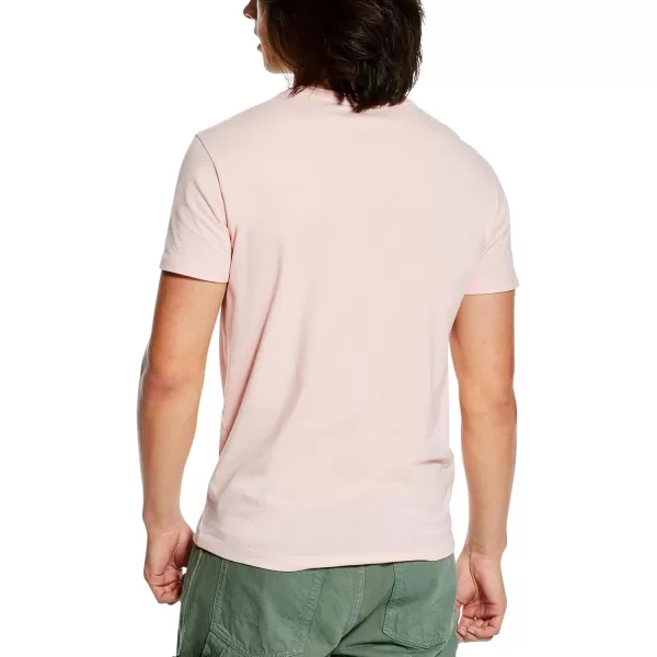 AEROPOSTALE Mens Box Logo Script Short Sleeve TeeImpatiens Pink