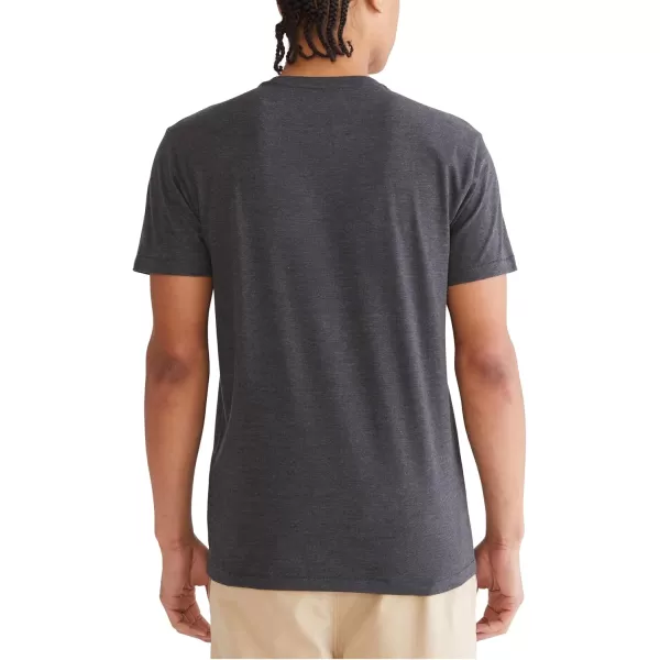 AEROPOSTALE Mens Circle Script Short Sleeve TeeCharcoal Heather Grey