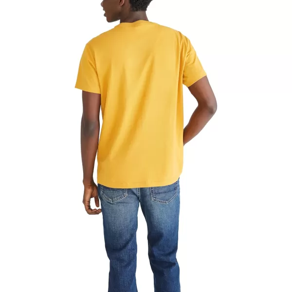 AEROPOSTALE Mens Script Logo Short Sleeve TeeAntique Ochre