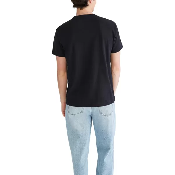 AEROPOSTALE Mens Script Logo Short Sleeve TeeDark Black