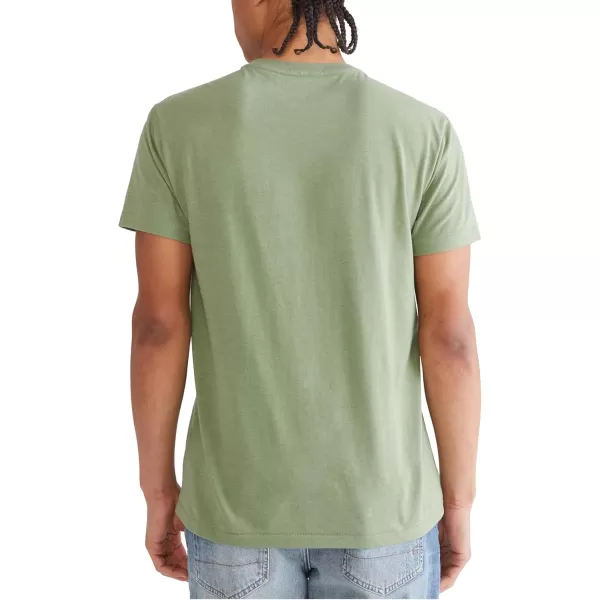 AEROPOSTALE Mens Script Logo Short Sleeve TeeDry Sage