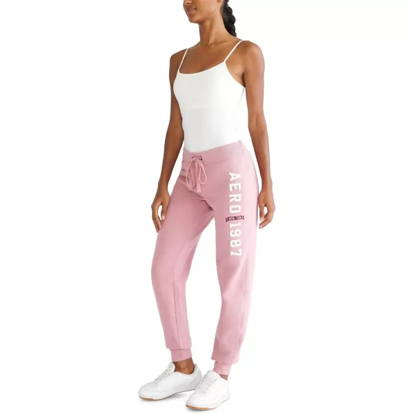 AEROPOSTALE Womens Aero Logo CinchJogger Pant Arches 1987Fox Glove