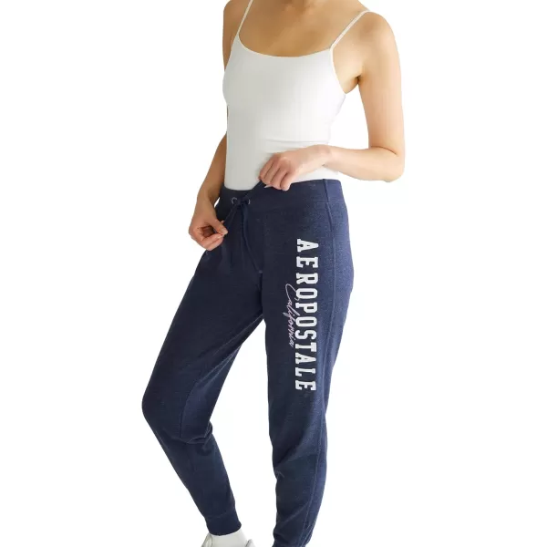 AEROPOSTALE Womens Aero Logo CinchJogger PantArchesCaliCadet Navy
