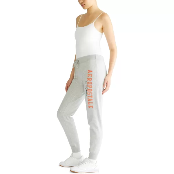 AEROPOSTALE Womens Aero Logo CinchJogger PantArchesCaliLight Heather Grey