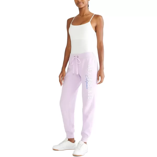 AEROPOSTALE Womens Aero Logo CinchJogger PantArchesCaliViolet Tint