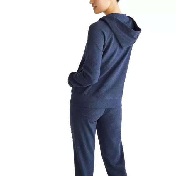 AEROPOSTALE Womens Aero Logo Full Zip Hoodie Arches Aero 1987 CaliforniaCadet Navy