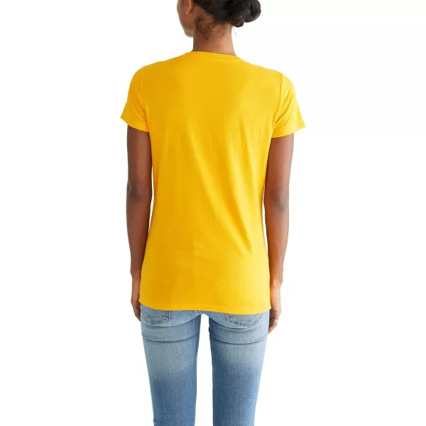 AEROPOSTALE Womens Cali Short Sleeve Graphic TeeCadmium Yellow