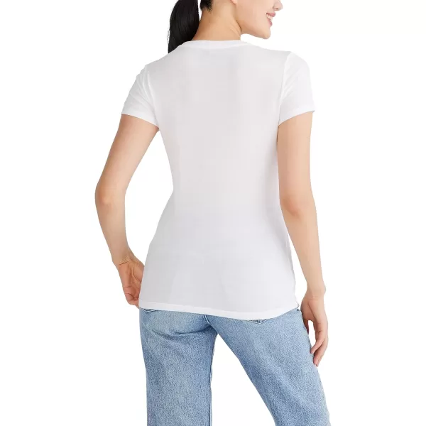 AEROPOSTALE Womens Circle Short Sleeve Graphic TeeBleach