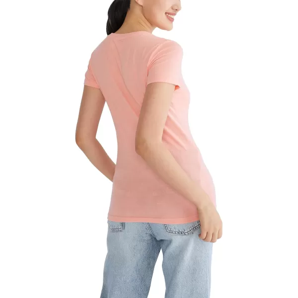 AEROPOSTALE Womens Circle Short Sleeve Graphic TeeCandlelight Peach