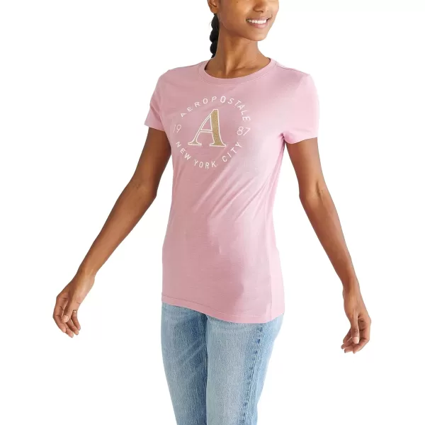 AEROPOSTALE Womens Circle Short Sleeve Graphic TeeFox Glove