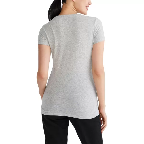 AEROPOSTALE Womens Circle Short Sleeve Graphic TeeLight Heather Grey