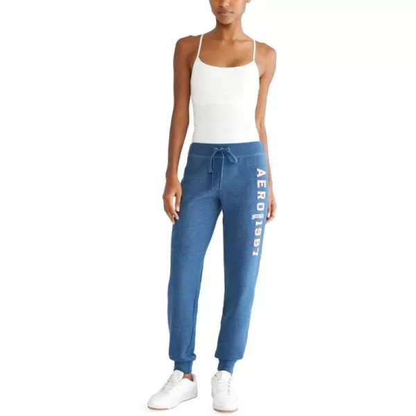 AEROPOSTALE Womens Aero Logo CinchJogger Pant Arches 1987Insignia Blue