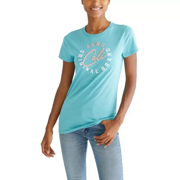 AEROPOSTALE Womens Cali Short Sleeve Graphic TeeSurfs Up