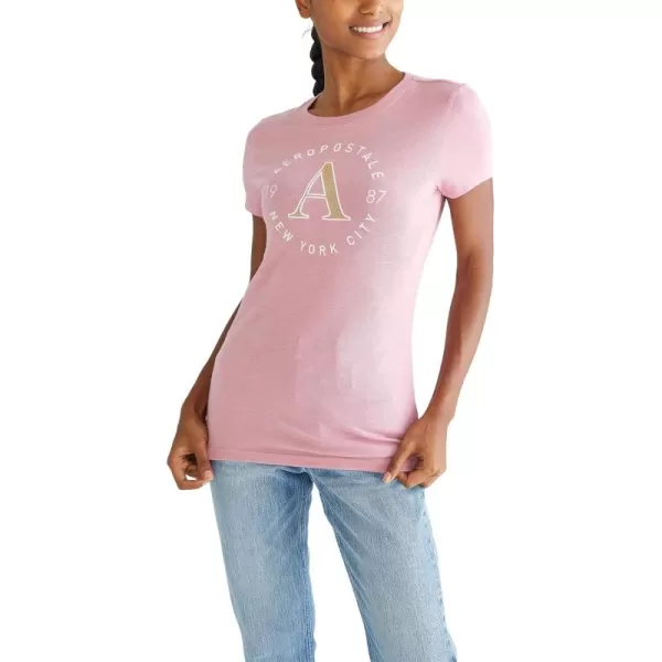 AEROPOSTALE Womens Circle Short Sleeve Graphic TeeFox Glove