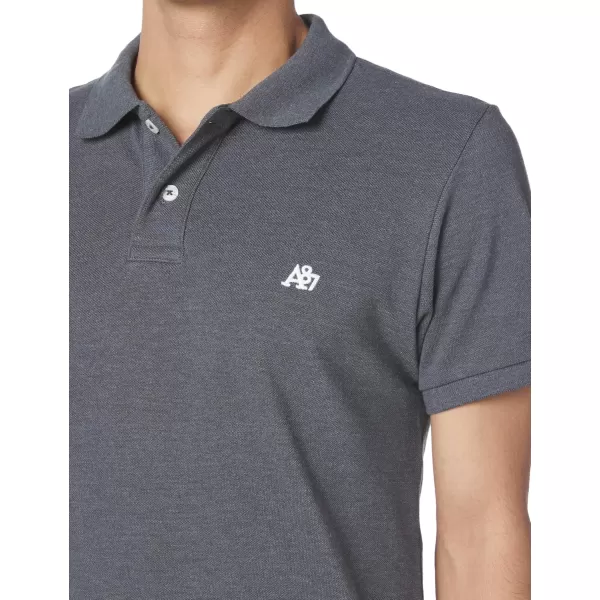 AEROPOSTALE Mens PoloCharcoal Heather Grey