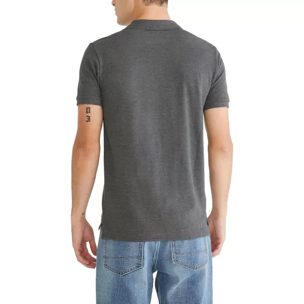 AEROPOSTALE Mens PoloCharcoal Heather Grey
