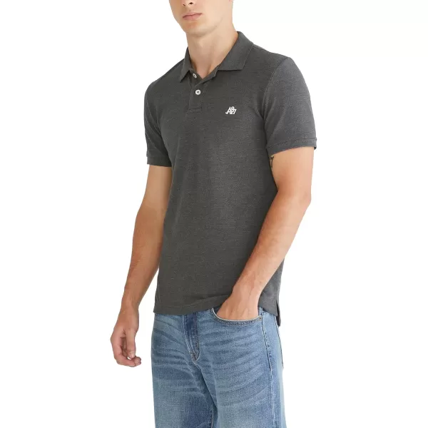 AEROPOSTALE Mens PoloCharcoal Heather Grey