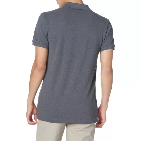 AEROPOSTALE Mens PoloCharcoal Heather Grey