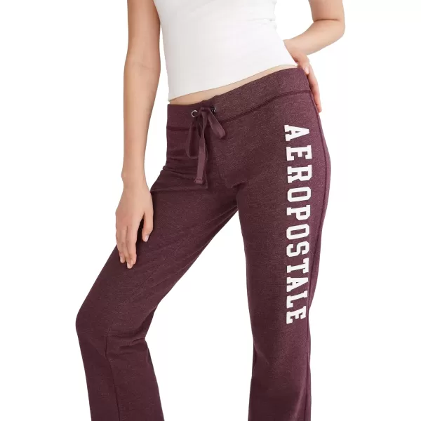 AEROPOSTALE Womens Aero Logo Flare PantArchesRich Burgundy