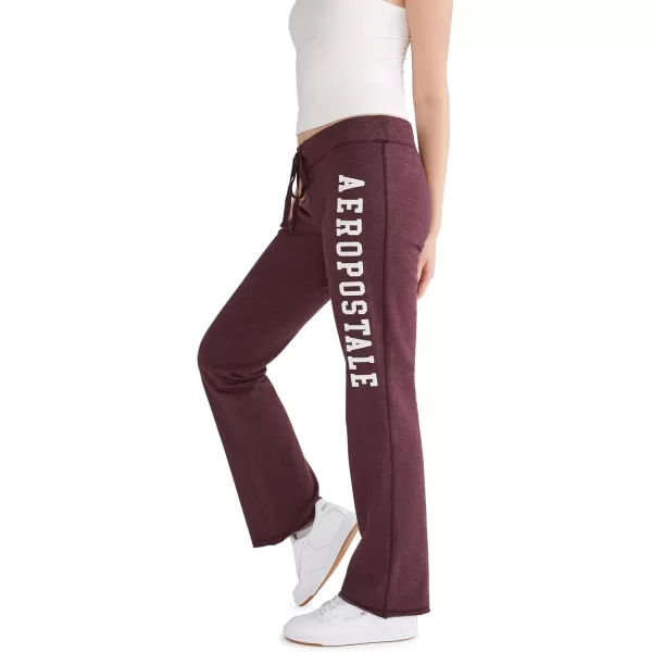 AEROPOSTALE Womens Aero Logo Flare PantArchesRich Burgundy