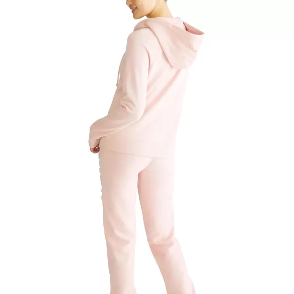 AEROPOSTALE Womens Aero Logo Full Zip Hoodie Arches Aero 1987 New YorkSilver Pink