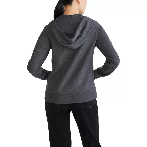 AEROPOSTALE Womens Aero Logo Full Zip HoodieCircleScriptsLight Heather Grey