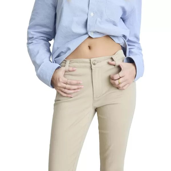 AEROPOSTALE Womens Aero Slim Uniform PantSummer Tan