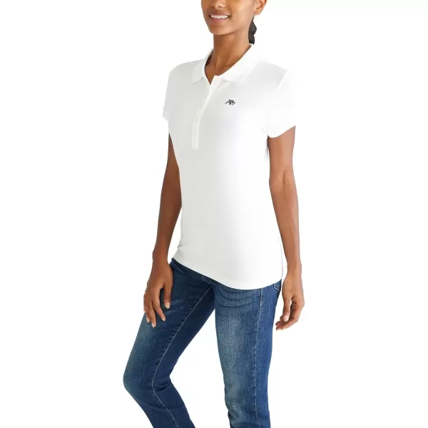 AEROPOSTALE Womens Aero Solid A87 PoloBleach
