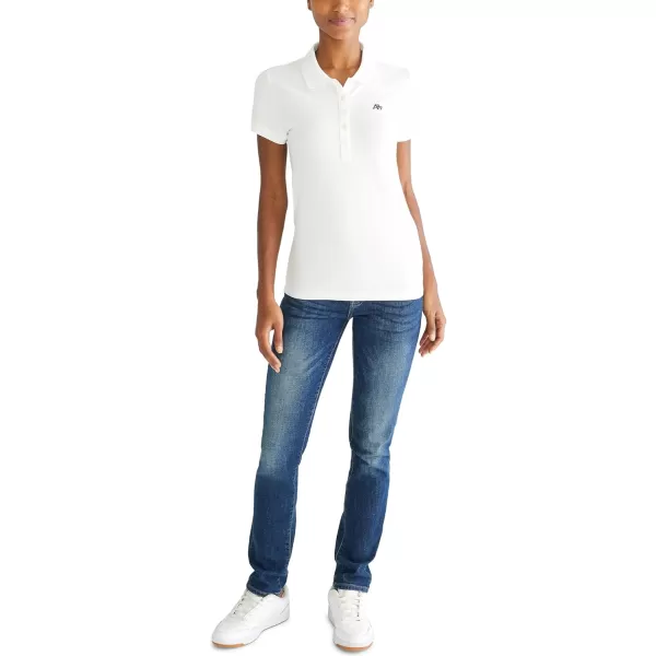AEROPOSTALE Womens Aero Solid A87 PoloBleach