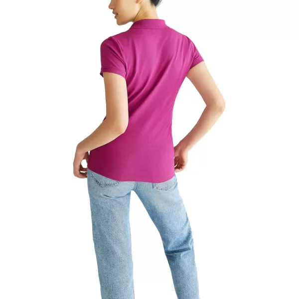 AEROPOSTALE Womens Aero Solid A87 PoloBoysenberry