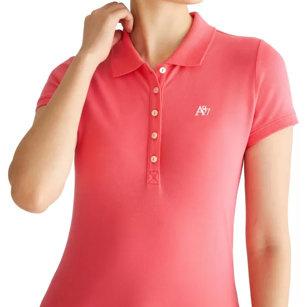 AEROPOSTALE Womens Aero Solid A87 PoloCali Rose