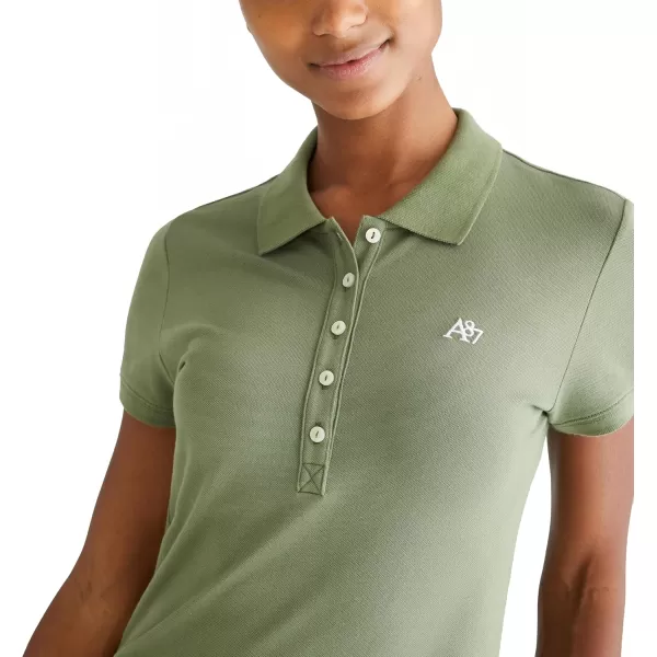 AEROPOSTALE Womens Aero Solid A87 PoloFour Leaf Clover