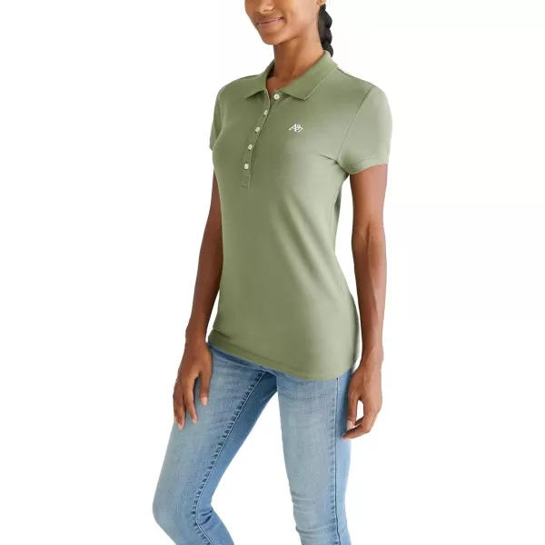 AEROPOSTALE Womens Aero Solid A87 PoloFour Leaf Clover