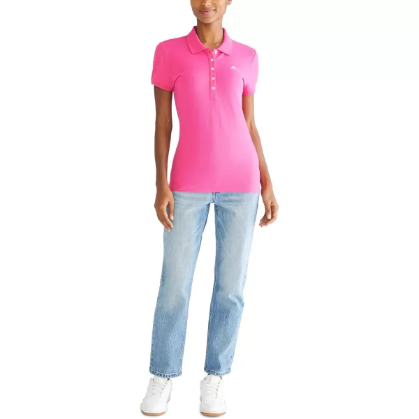 AEROPOSTALE Womens Aero Solid A87 PoloFucshia Purple