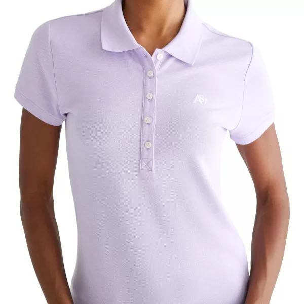 AEROPOSTALE Womens Aero Solid A87 PoloLavendar Escape Neon