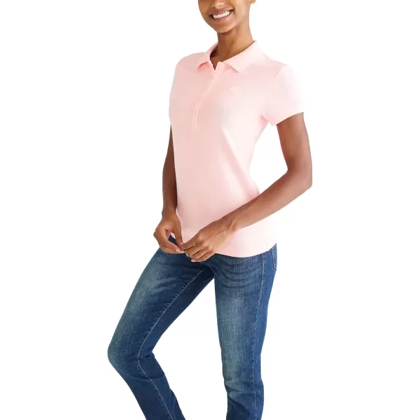 AEROPOSTALE Womens Aero Solid A87 PoloPink Sunset Neon