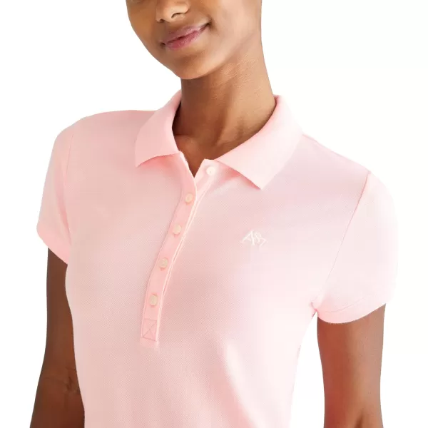 AEROPOSTALE Womens Aero Solid A87 PoloPink Sunset Neon