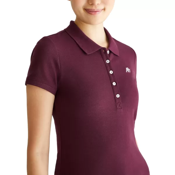 AEROPOSTALE Womens Aero Solid A87 PoloRoyal Plum