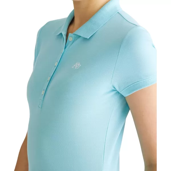 AEROPOSTALE Womens Aero Solid A87 PoloTopaz Blue