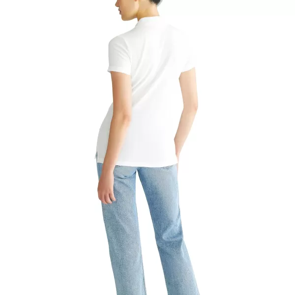 AEROPOSTALE Womens Aero Uniform Polo Short SleeveBleach