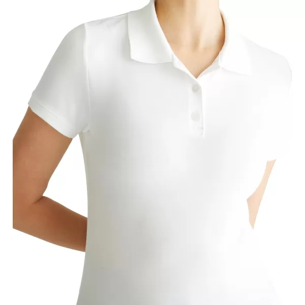 AEROPOSTALE Womens Aero Uniform Polo Short SleeveBleach